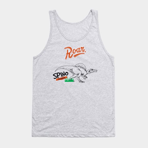 Spinosaurus Roar Tank Top by BullBee